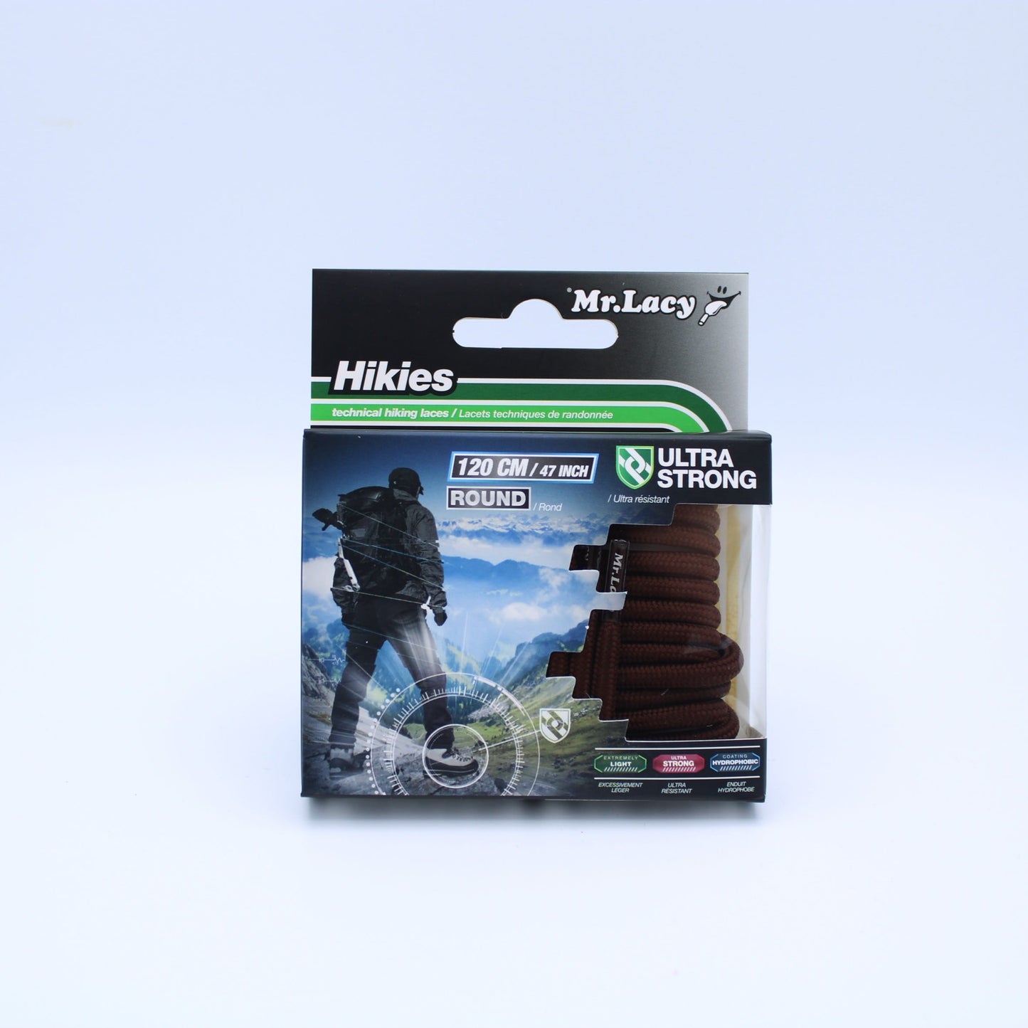 Hikies Round Boot Laces · Dark Brown