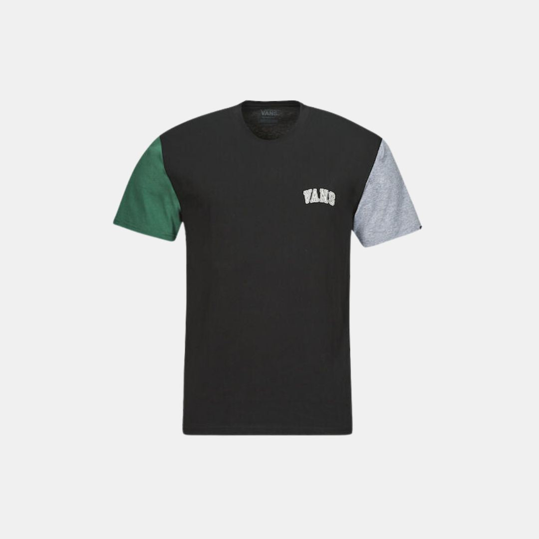 Vans Colorblock Varsity T-Shirt Black Bistro Green