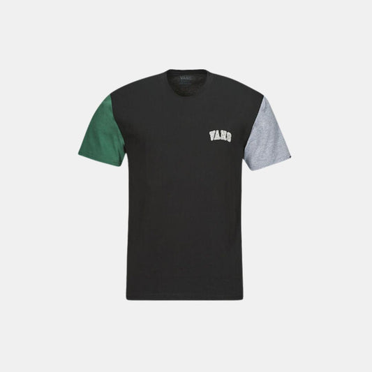 Vans Colorblock Varsity T-Shirt Black Bistro Green
