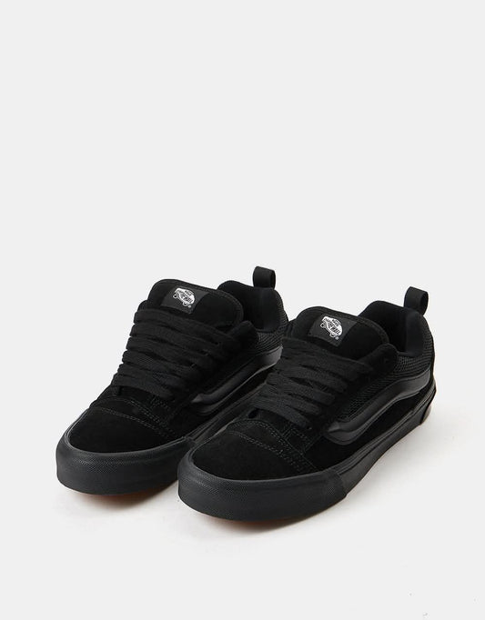 Vans Knu Skool Skate Shoes - Black/Black
