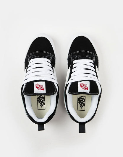 Vans Knu Skool Skate Shoes - Black/True White