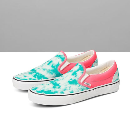 Customs Teal Acid Wash Slip-On Wide
