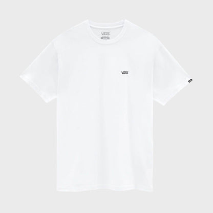 Vans Left Chest Logo Mens T-Shirt - White/Black