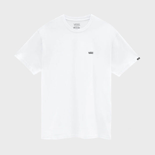 Vans Left Chest Logo Mens T-Shirt - White/Black