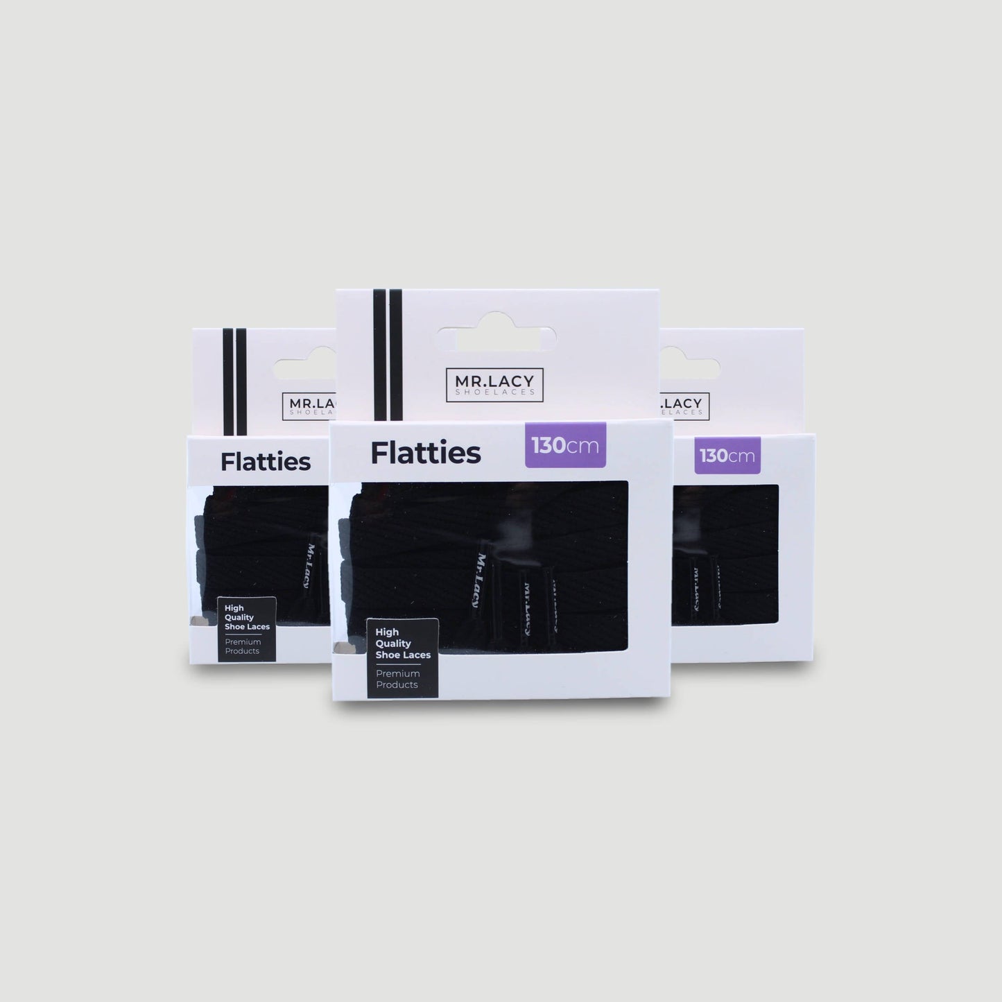 Flatties Shoelaces · Black