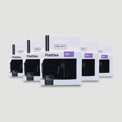 Flatties Shoelaces · Black