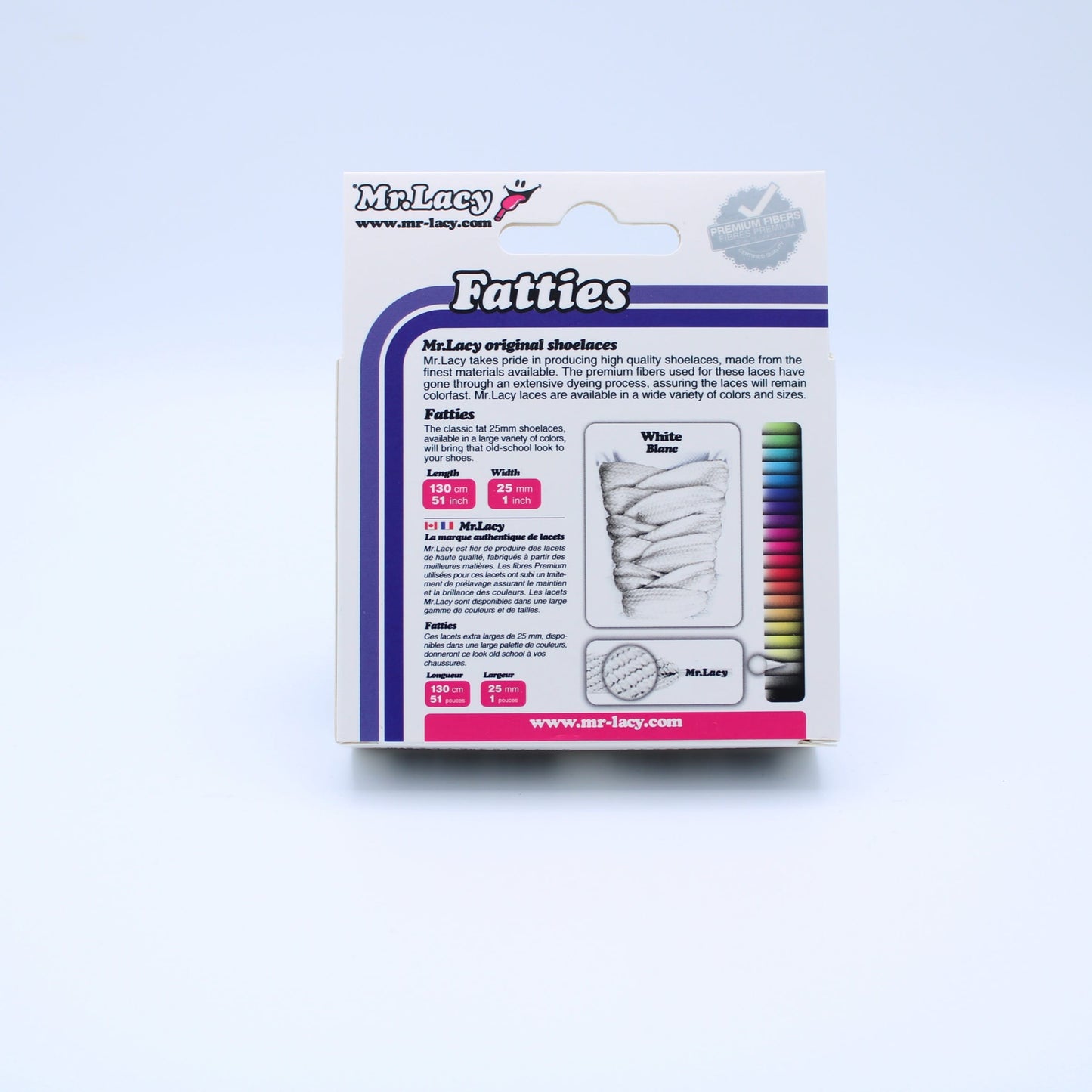Fatties Shoelaces · White