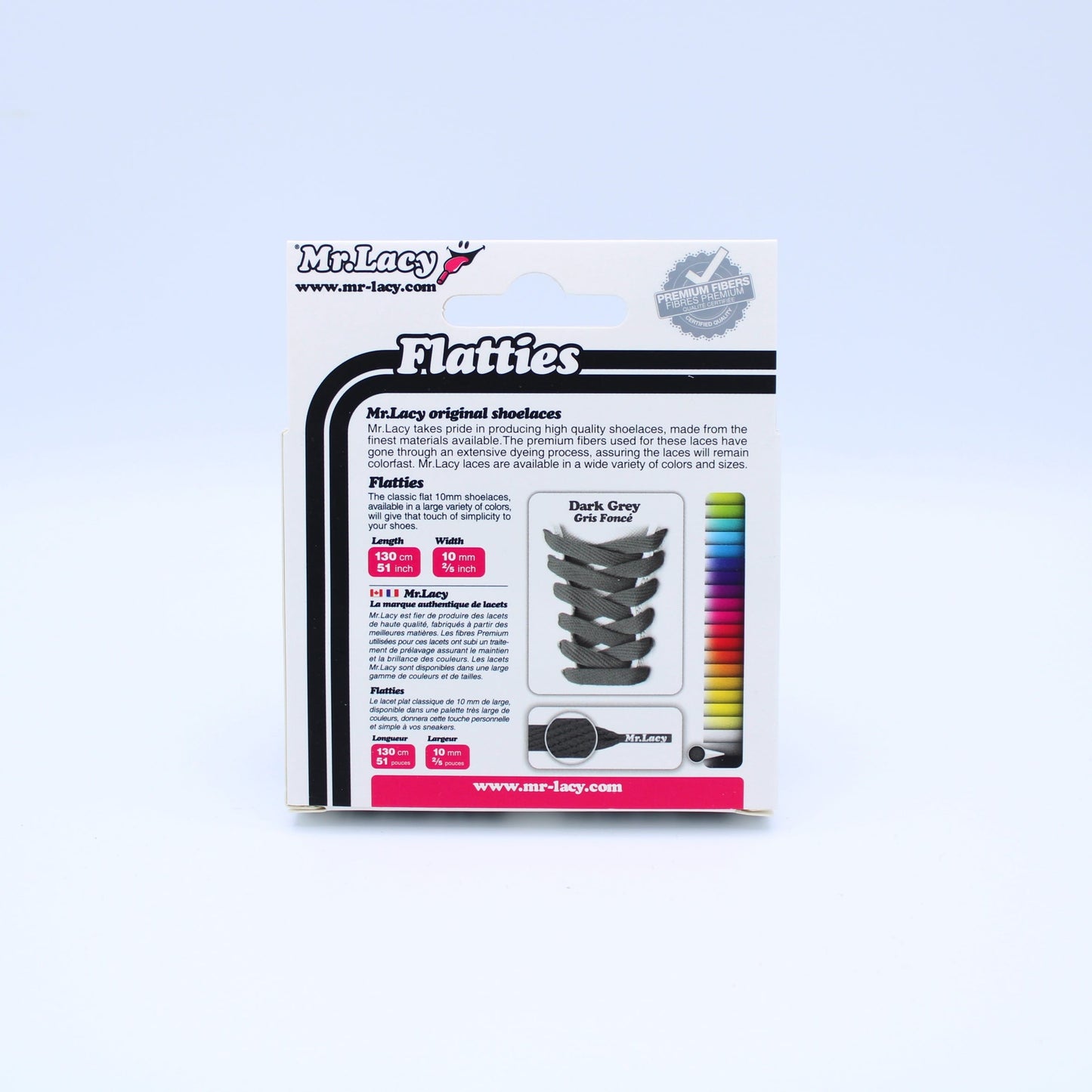 Flatties Shoelaces · Dark Grey