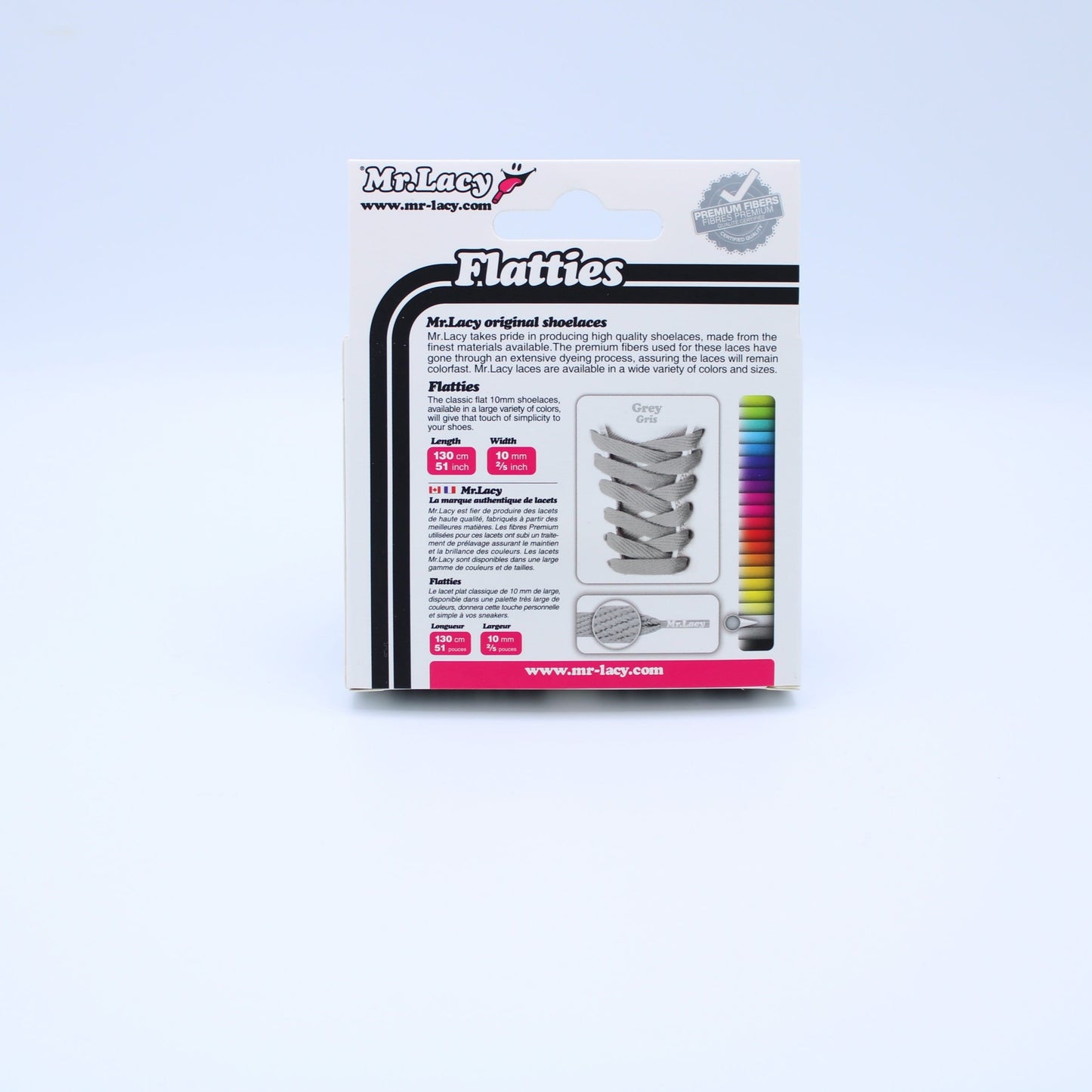 Flatties Shoelaces · Grey