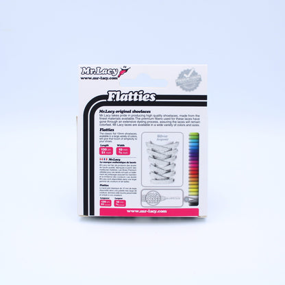 Flatties Shoelaces · Silver