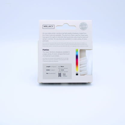Flatties Shoelaces · White
