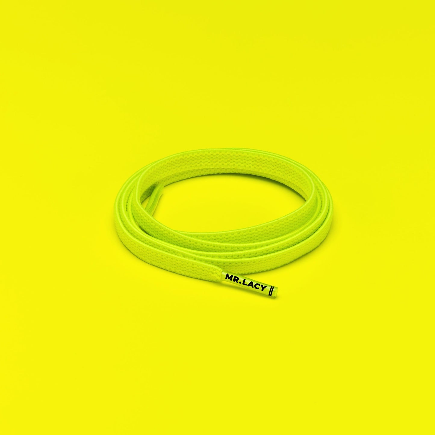 Flexies Shoelaces · Neon Lime Yellow
