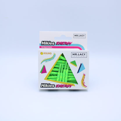 Hikies ENERGY Round Laces · Neon Lime Yellow/Neon Green