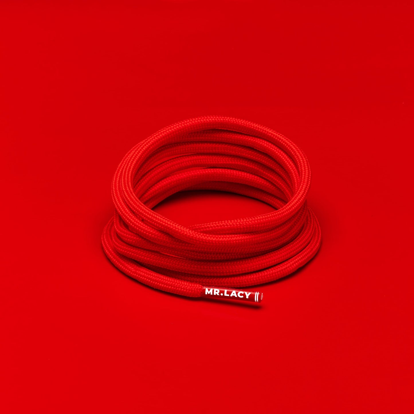 Hillies DM Round Boot Laces · Bright Red