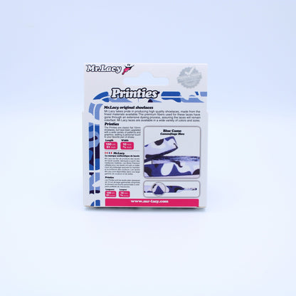 Printies Shoelaces · Blue Camo