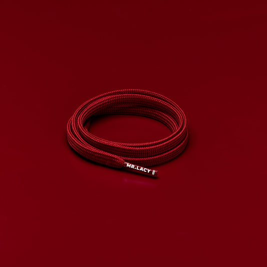Runnies Flat Shoelaces · Burgundy