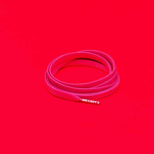 Runnies Flat Shoelaces · Lipstick Pink