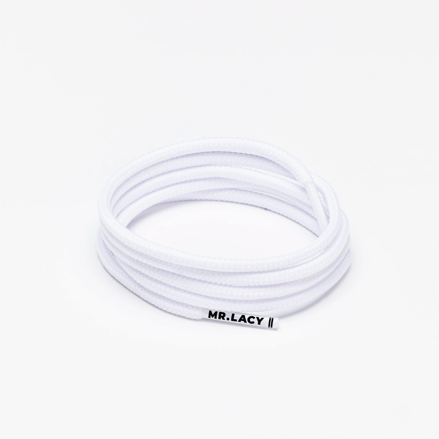 Runnies Round Shoelaces · White