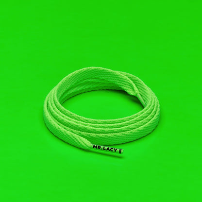 Smallies Shoelaces · Neon Green