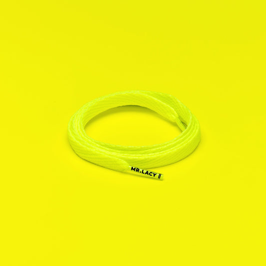 Smallies Shoelaces · Neon Lime Yellow
