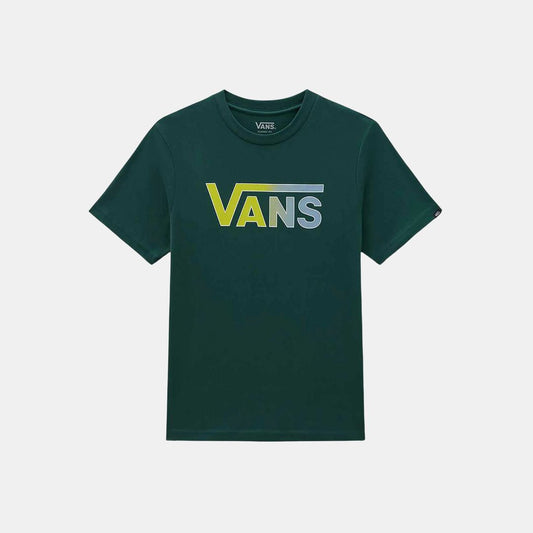 Vans Classic Logo Fill Boys T-Shirt Kid's Bistro Green
