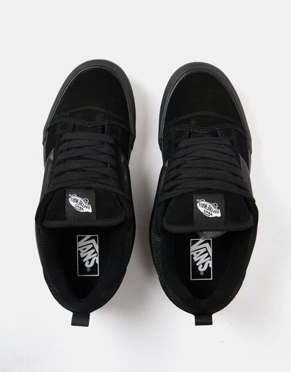 Vans Knu Skool Skate Shoes - Black/Black