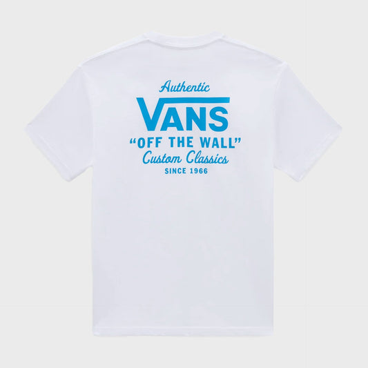 Vans Mens Holder St Classic T-Shirt T-Shirt - White/Malibu Blue